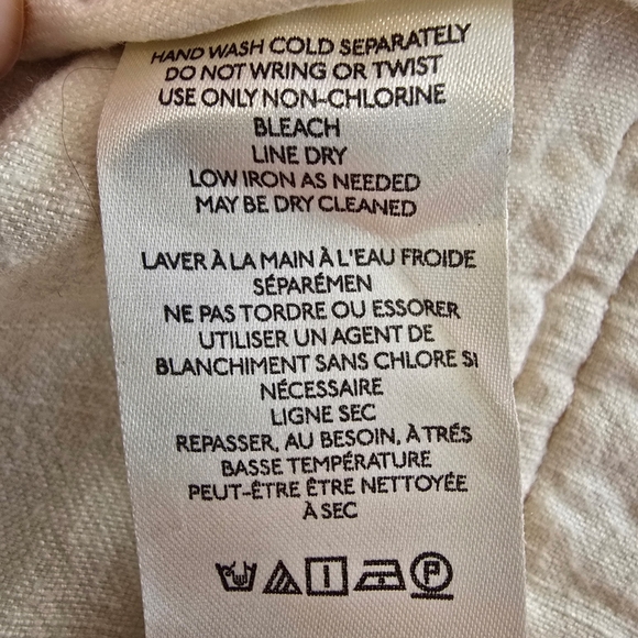 Anthropologie Pilcro Cropped Braided Corset Lace Up Tank Top Cream Large - Picture 8 of 9